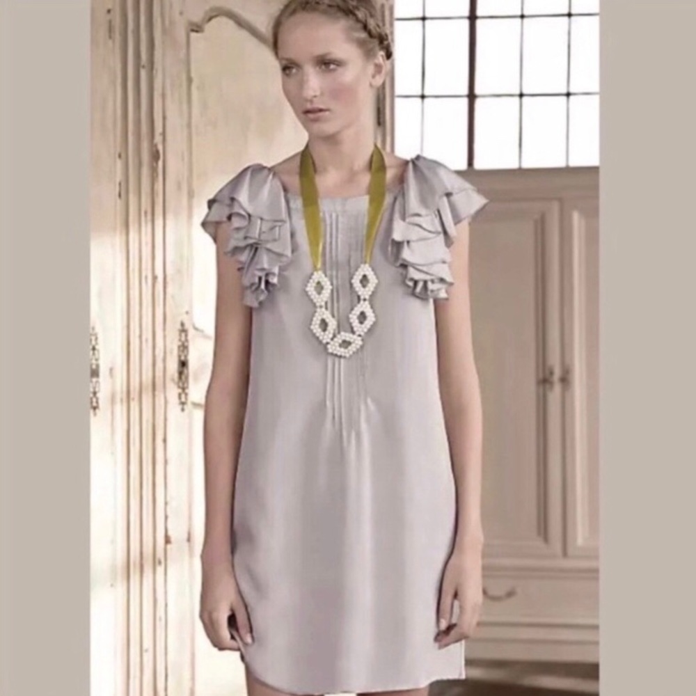 Floreat Lovelace Manor Silk Shift dress EUC